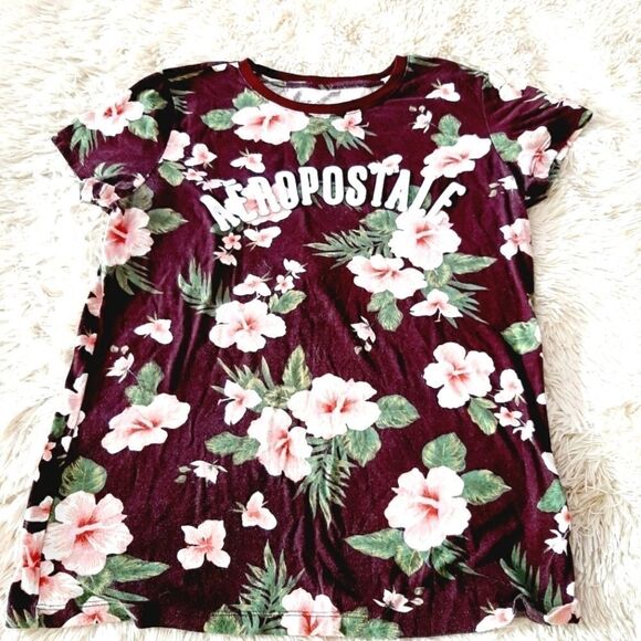 Aeropostale floral XL classic crew t shirt - Picture 1 of 3